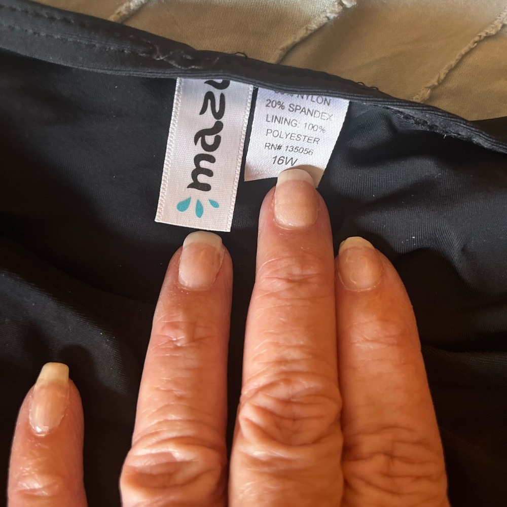 Women’s Black Bathingsuit Bottoms, size 16W